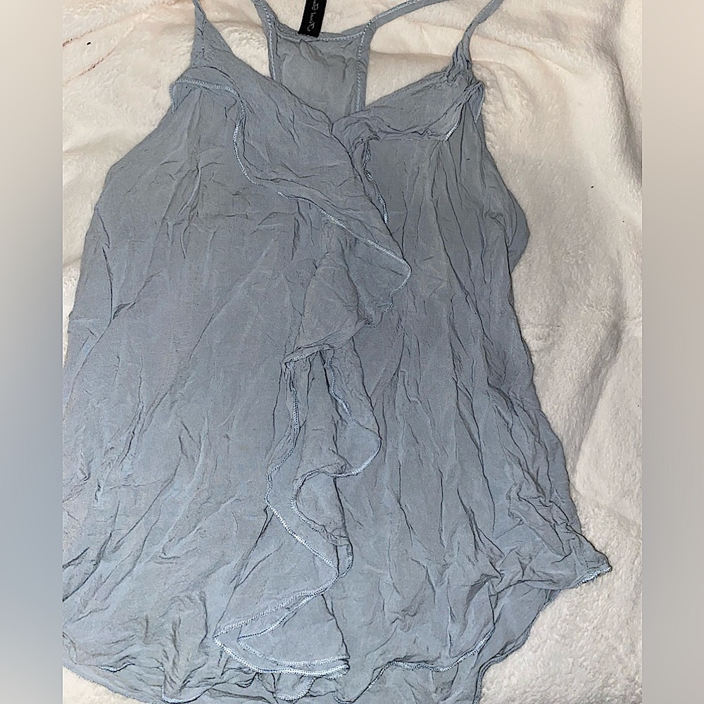 baby blue women's top | final touch | size m